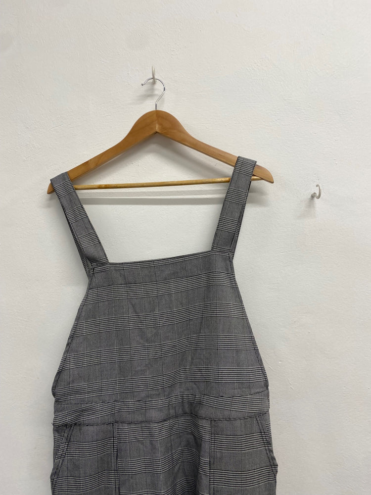 Fabulous Oliver Bonas Jumpsuit UK 16 Grey checked new LG276