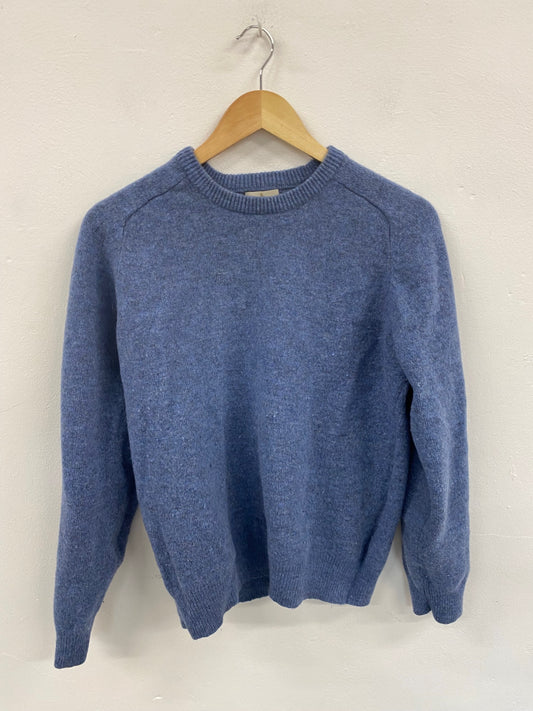 Fabulous House of Bruar Blue Lambswool Jumper UK L LG276