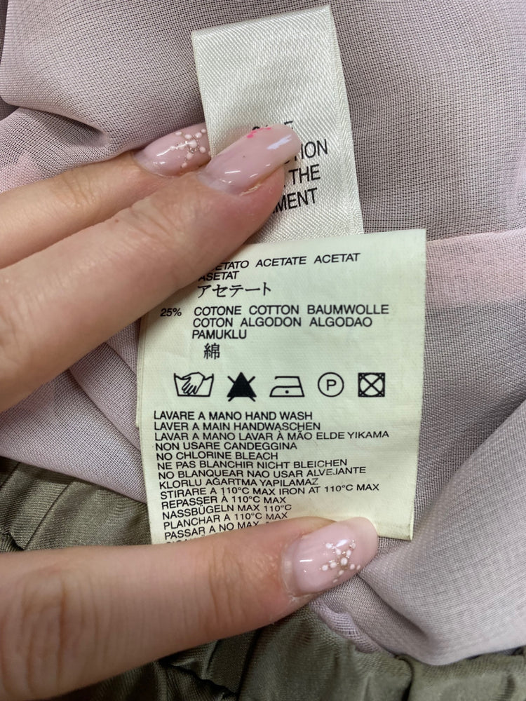 Fabulous Diesel Jacket UK S Khaki sheer satin blouse jacket RD455