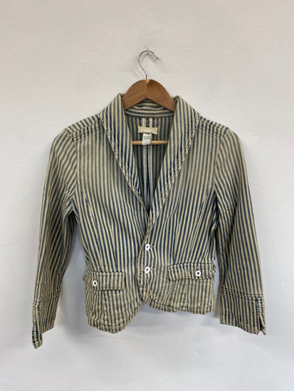 Fabulous Diesel Wash Denim Stripe Y2K Vibes Jacket UK S RD455