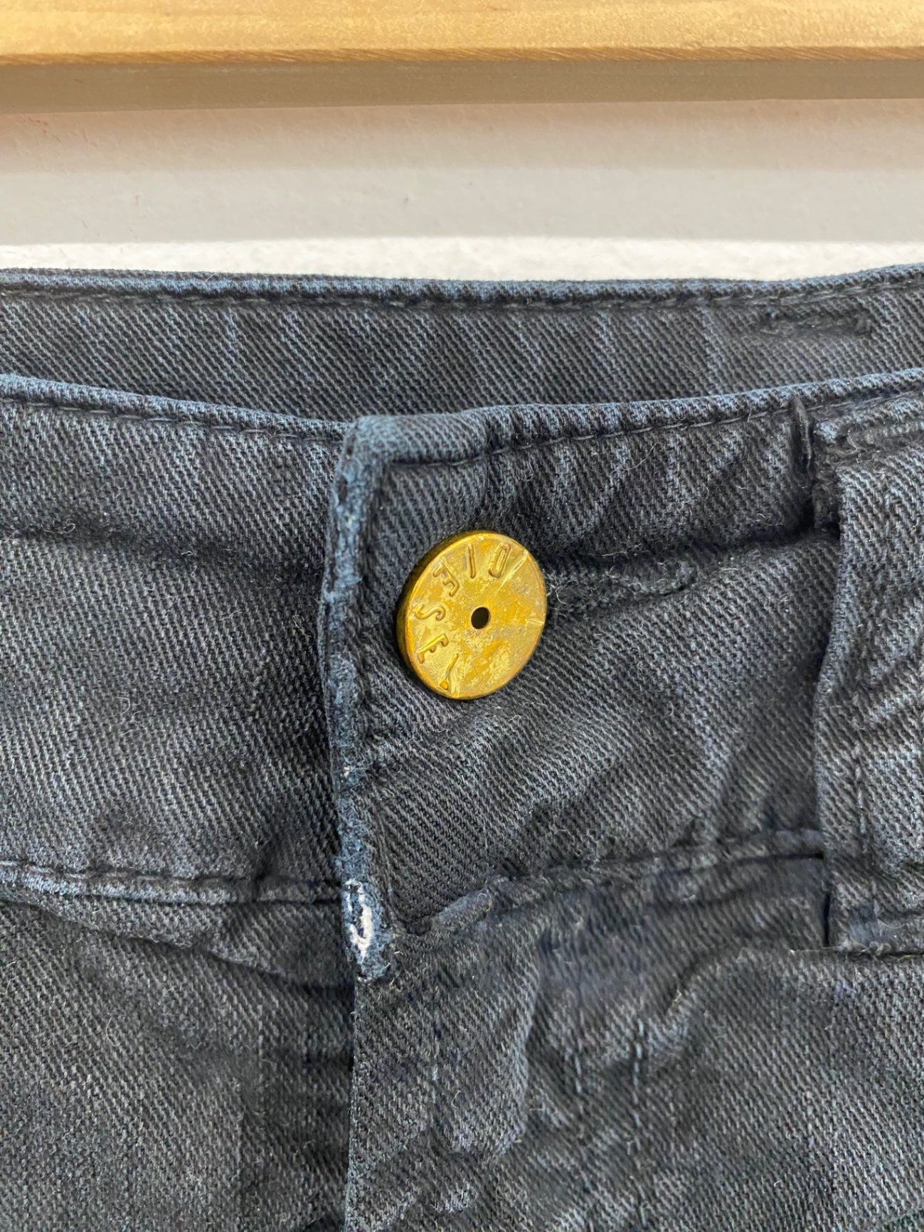 Fabulous Diesel Black Embroidered Y2K Vibes Skinny Jeans UK12 RD455