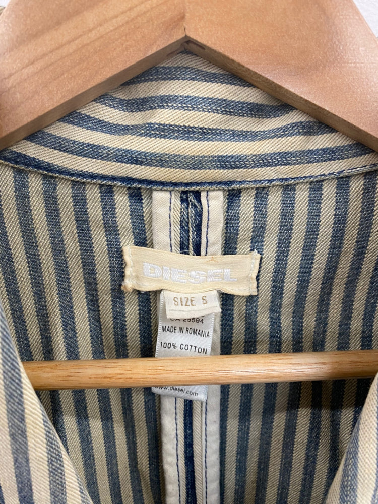 Fabulous Diesel Wash Denim Stripe Y2K Vibes Jacket UK S RD455