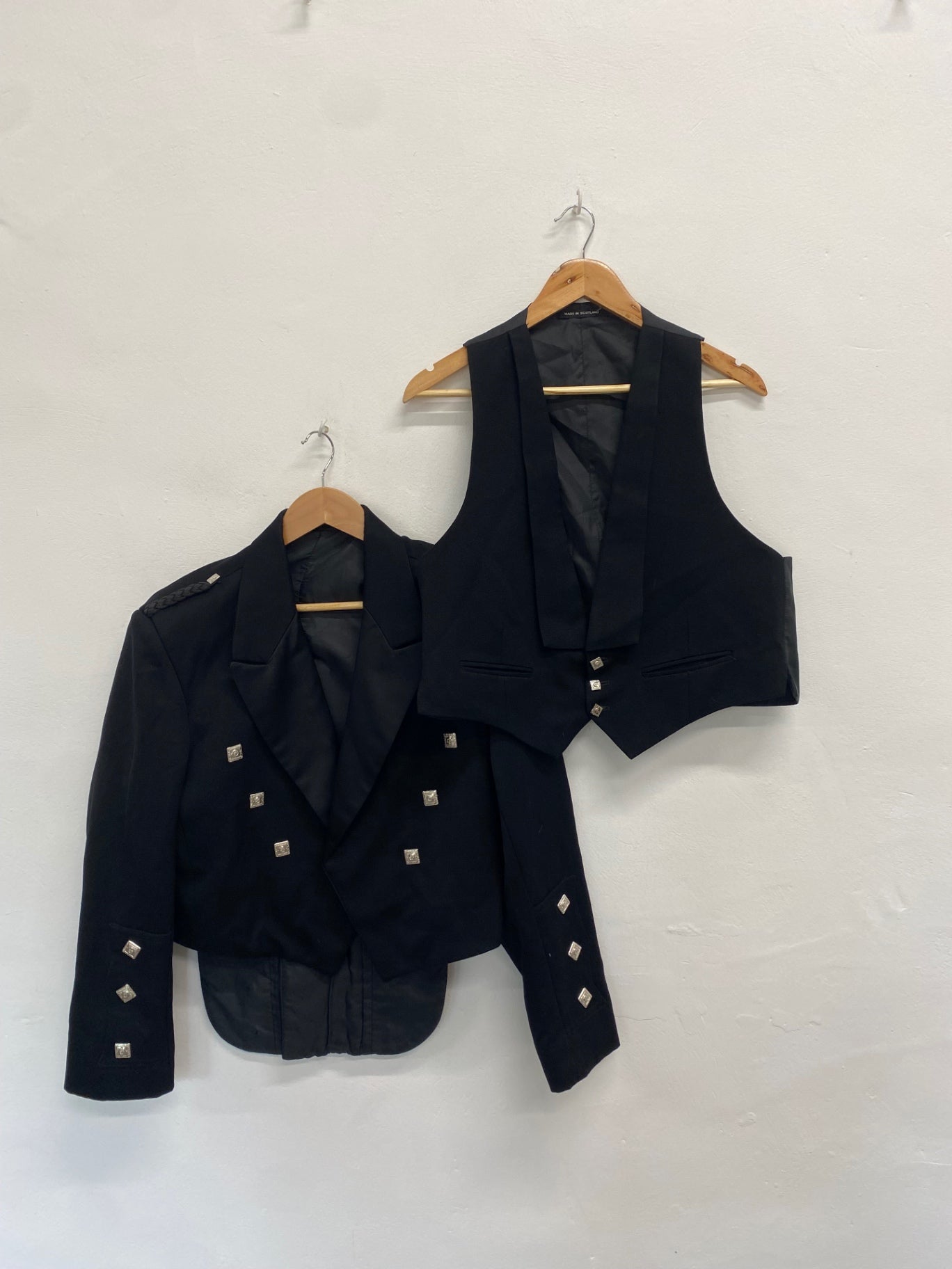 Classic traditional kilt jacket & waistcoat Prince Charlie Scottish UK 44 regular #105 MD001