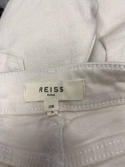 Fabulous Reiss Bailey high waist Trousers W28" Cream CM061