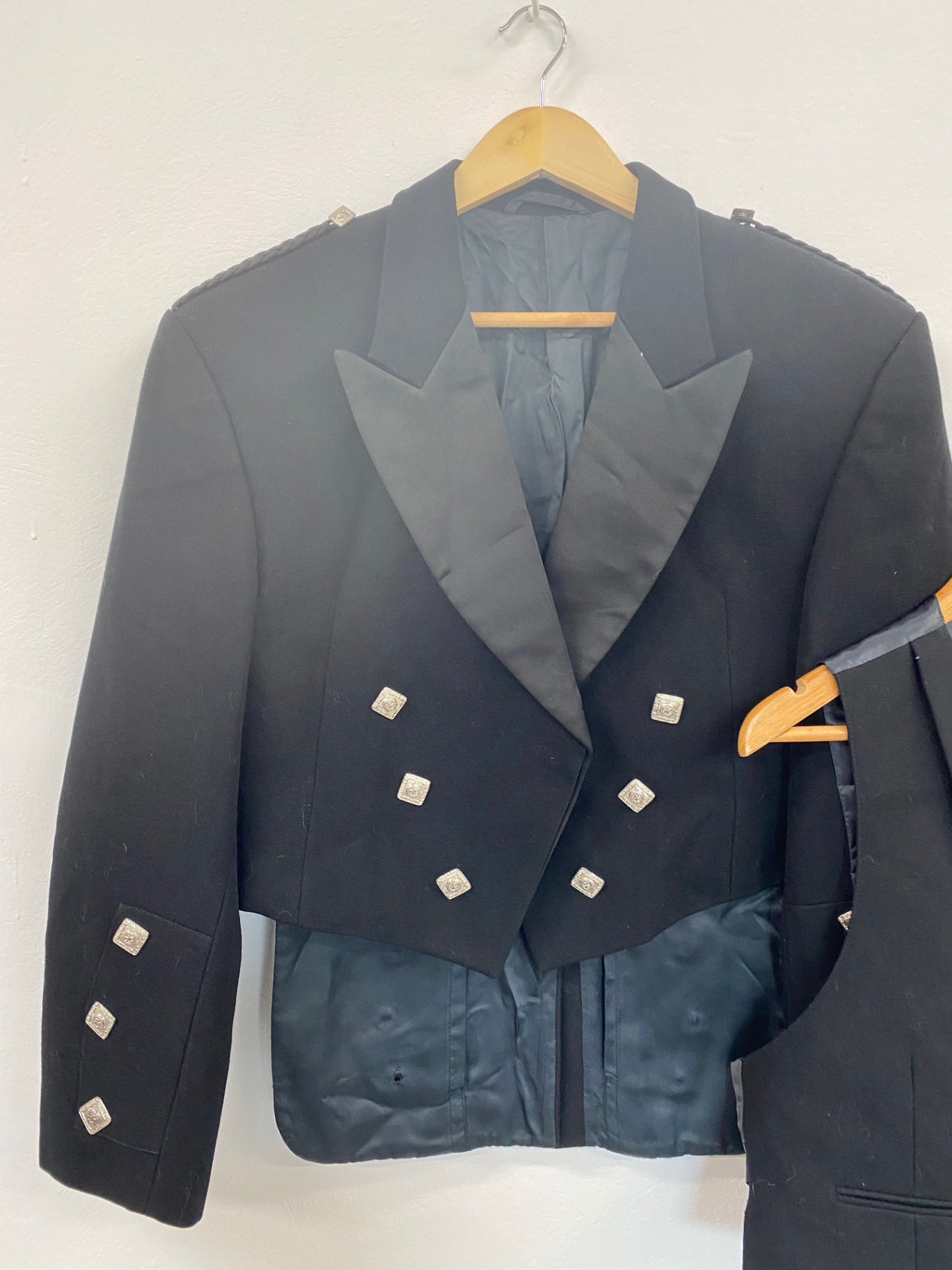 Classic Traditional Prince Charlie Kilt Jacket & Waistcoat Ex Hire UK 40XS/S #117 MD001