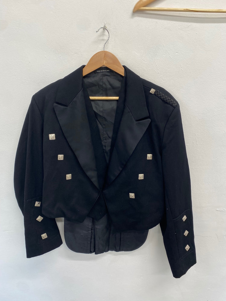 Classic traditional kilt jacket & waistcoat Prince Charlie Scottish UK 44 regular #105 MD001