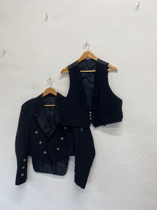 Classic Magee traditional kilt jacket & waistcoat Prince Charlie UK 42R #109 MD001