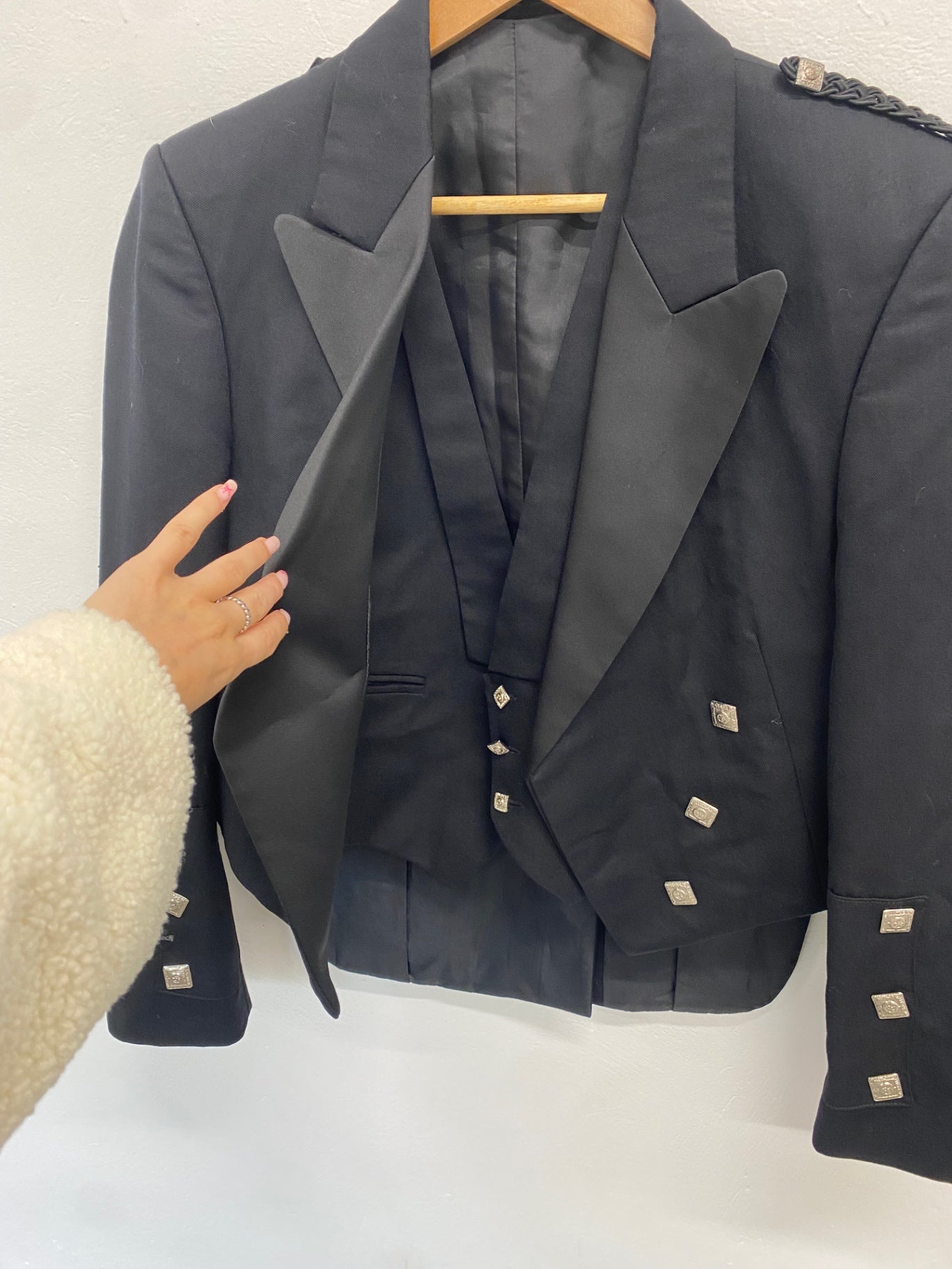 Classic Lochcarron traditional kilt jacket & waistcoat Prince Charlie UK 42 short #107 MD001