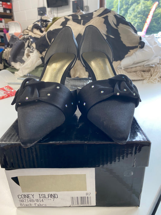 Fabulous Roland Cartier black occasion Kitten heels UK5 Black AO001