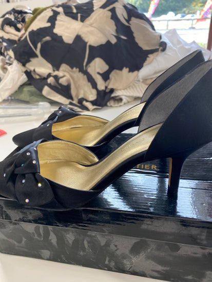 Fabulous Roland Cartier black occasion Kitten heels UK5 Black AO001