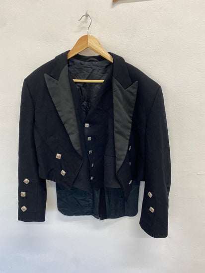 Classic traditional kilt jacket Prince Charlie UK 42 R #117 MD001