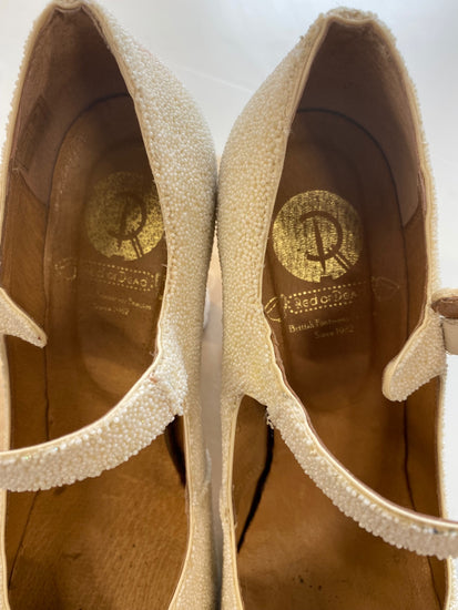 Fabulous Red or Dead Heels UK4 Ivory Lindy Hop New AO001