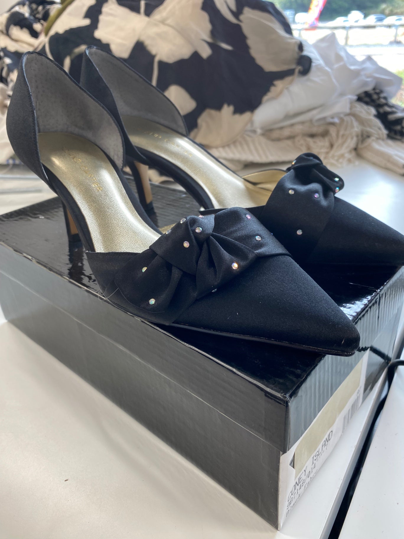 Fabulous Roland Cartier black occasion Kitten heels UK5 Black AO001