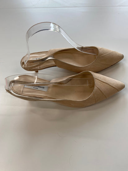 Fabulous Lk Bennett Occasion slingback Kitten heels UK5 Blush nude new AO001