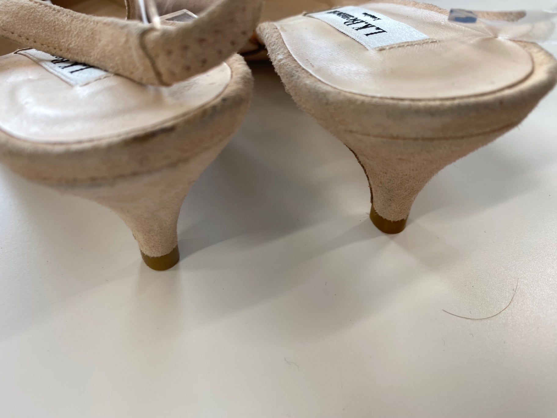 Fabulous Lk Bennett Occasion slingback Kitten heels UK5 Blush nude new AO001