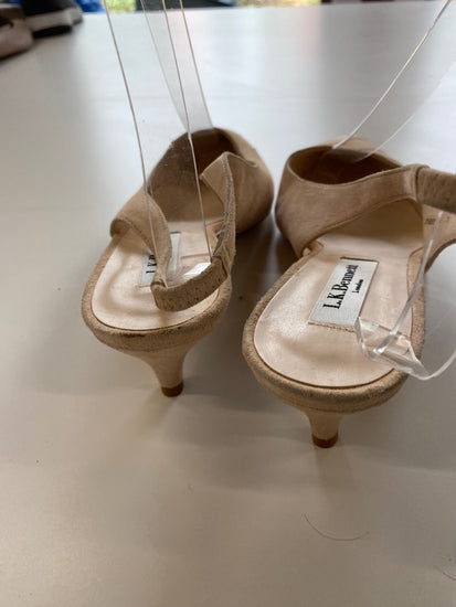 Fabulous Lk Bennett Occasion slingback Kitten heels UK5 Blush nude new AO001