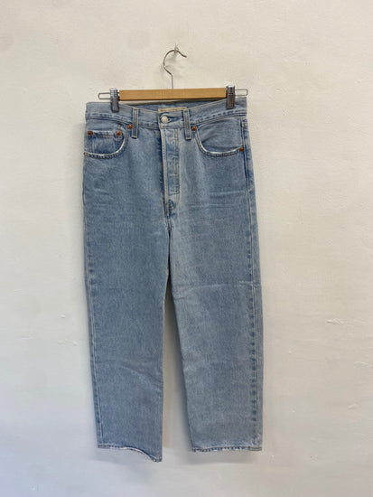 Fabulous Levis Jeans W27” Light Blue rib cage straight ankle AO001