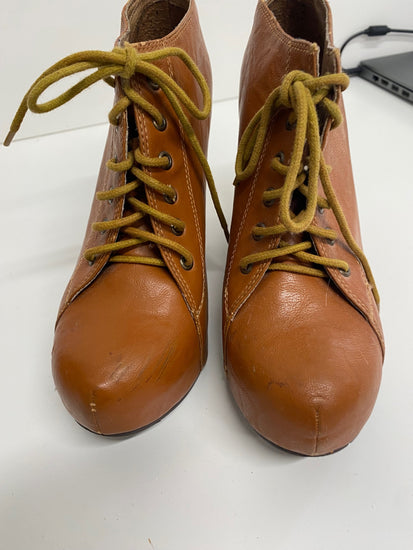 Fabulous Jeffrey Campbell Havana Last clog wedge  Boots UK6 Tan Brown JC002