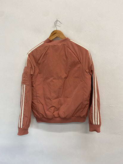 Fabulous Adidas Bomber padded Jacket UK 14 Pink JC002