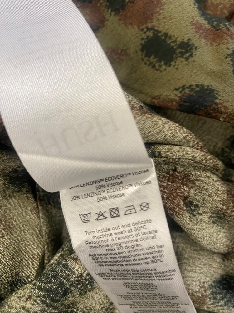 Fabulous Hush Midaxi Dress Uk14 Olive Green Animal print AS001