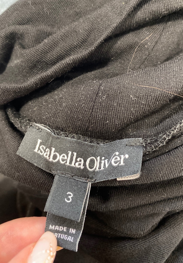 Fabulous Isabella oliver Grayson maternity Dress UK 12 Black AS001