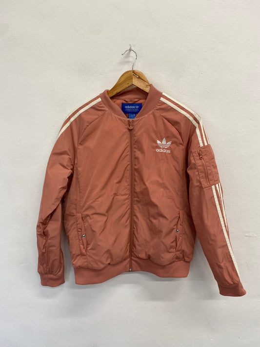 Fabulous Adidas Bomber padded Jacket UK 14 Pink JC002