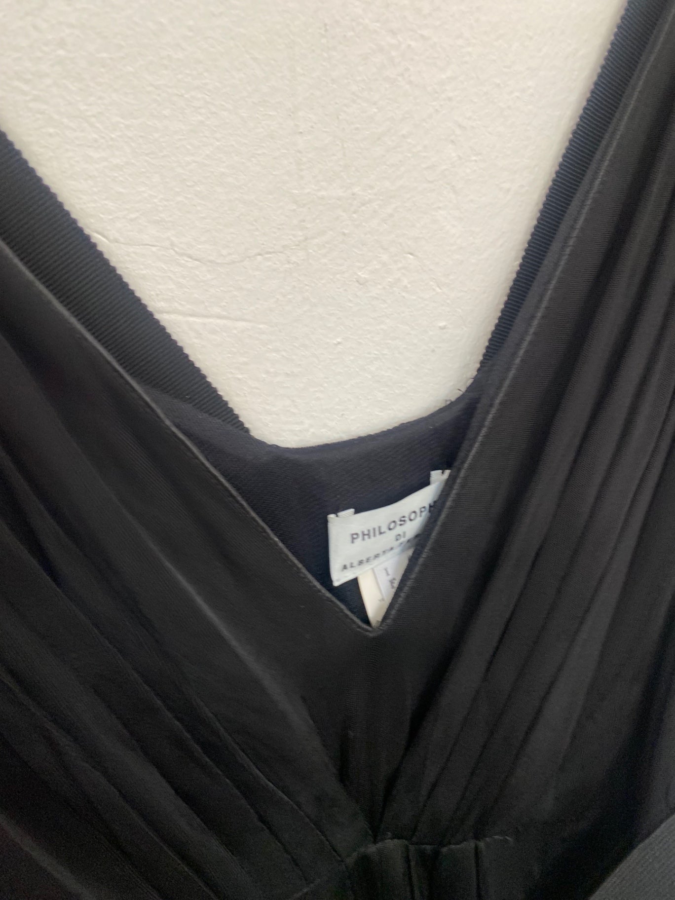 Fabulous Y2K Philosophy Di Alberta Ferretti Dress UK12 Black Party dress GM143