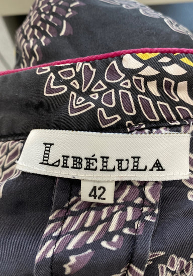 Fabulous Libelulla Tunic silk Dress Uk14 Grey oriental GM143