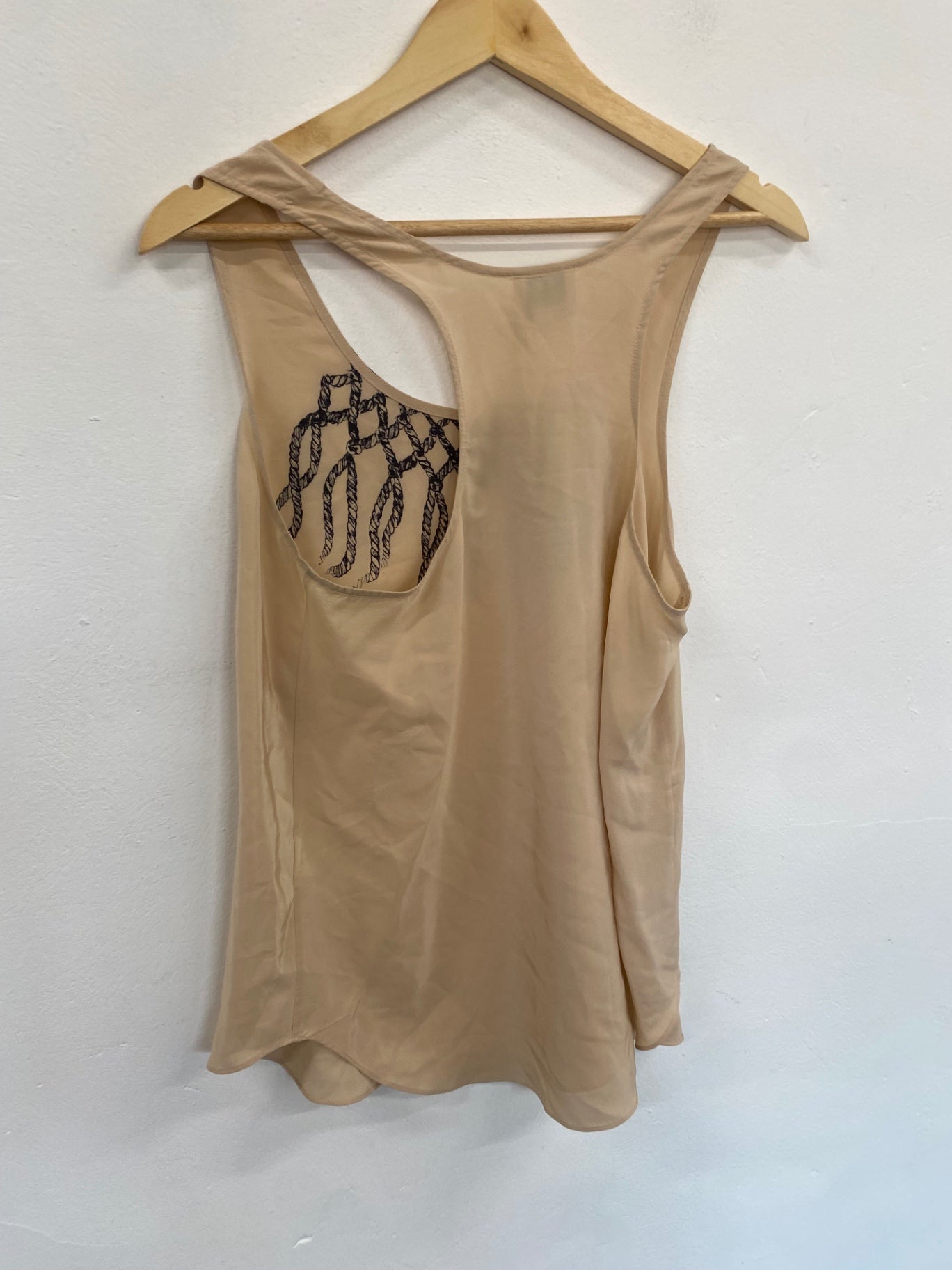 Fabulous Reiss 1971 Tank Top UK12 Beige GM143