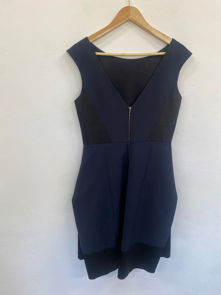 Fabulous Amanda Wakley Formal events Dress UK12 Navy & Black GM143