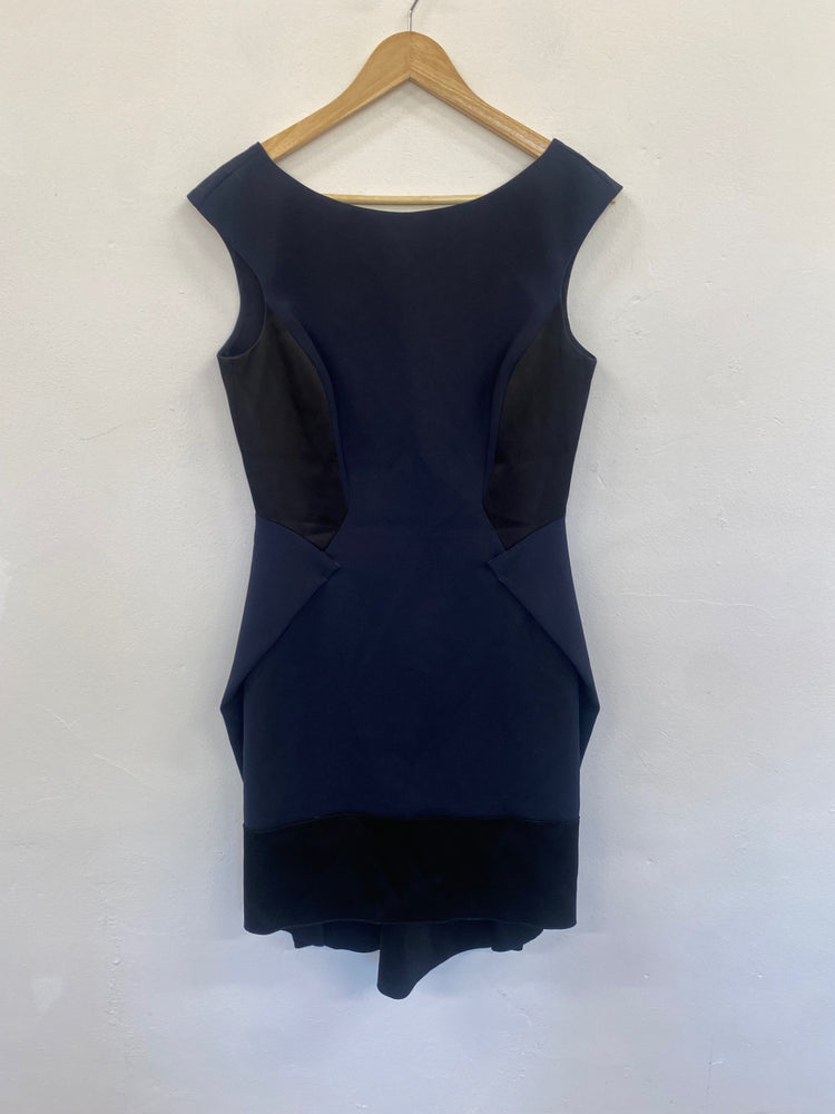 Fabulous Amanda Wakley Formal events Dress UK12 Navy & Black GM143