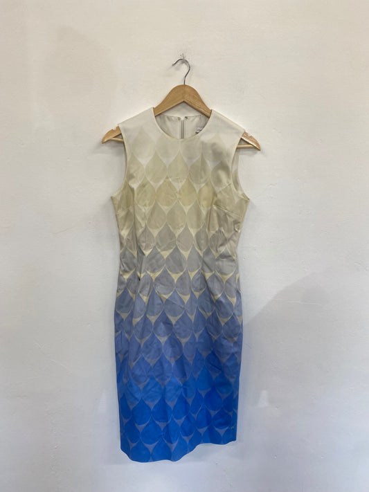 Wash Fabulous Jonathan Saunders Dress Blue, Yellow, Gray, White