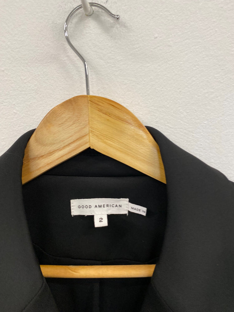 Fabulous Good American Scuba Black Blazer UK12 Black GM143