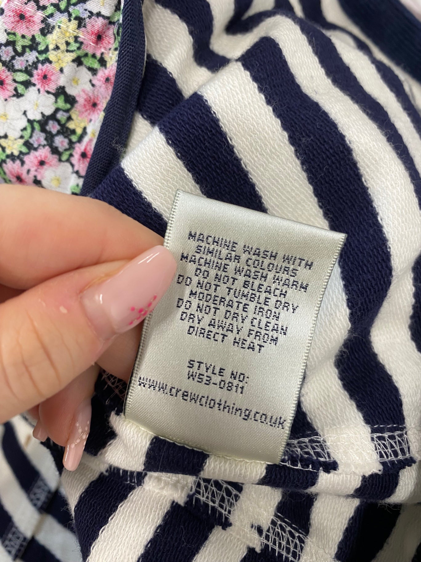 Fabulous Crew clothing company Blazer UK 12 Navy striped GM143