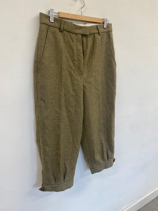 Fabulous Barbour Breeks washable Lambswool Uk14 Olive Tweed New GM143