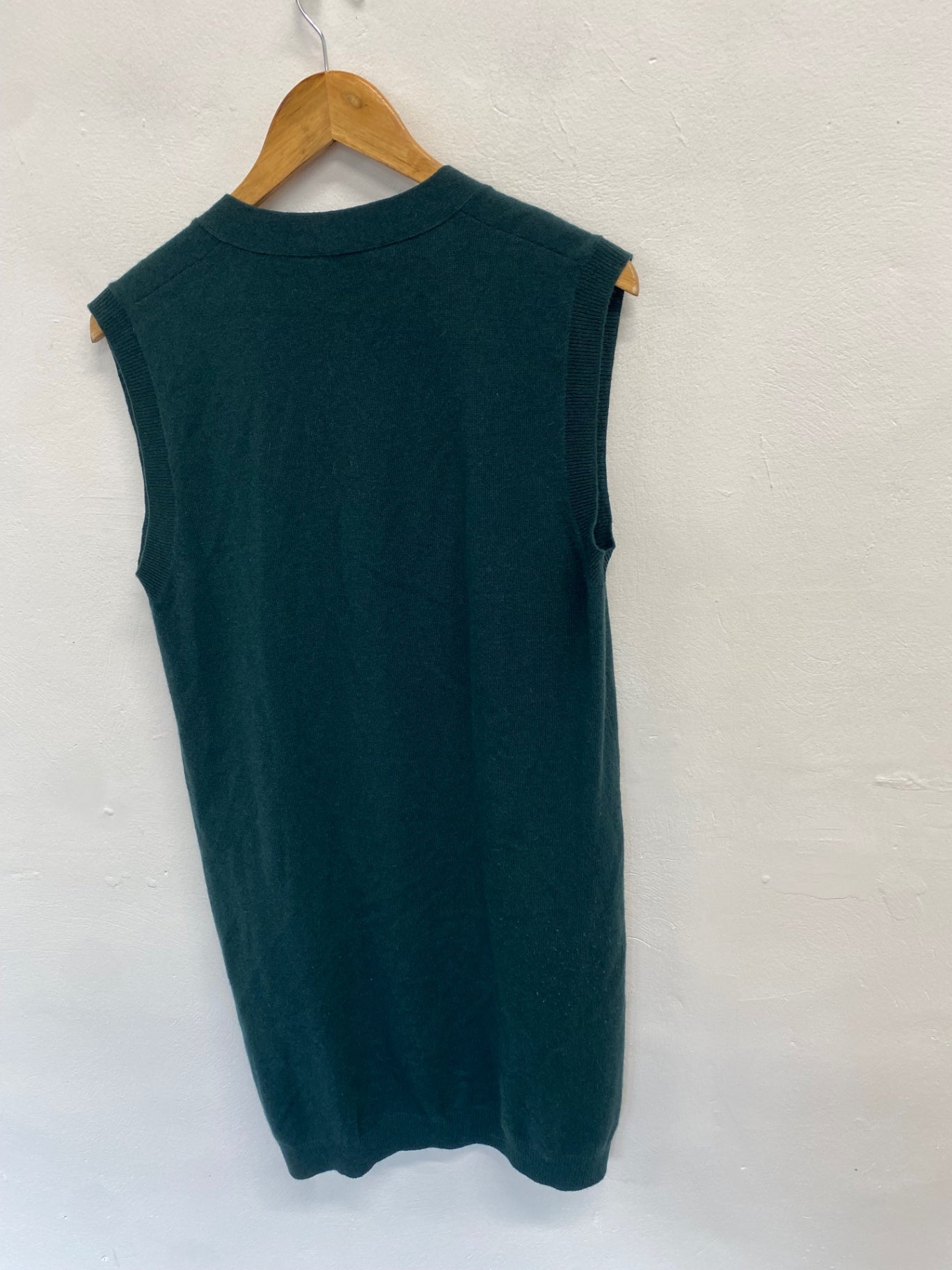 Fabulous Missoni Tunic boho Dress UK 12 Dark Green tassel GM143