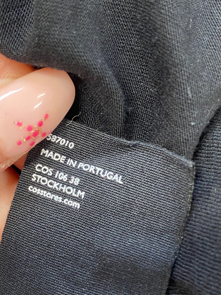 Fabulous COS Dress tunic pocket UK M Black GM143 