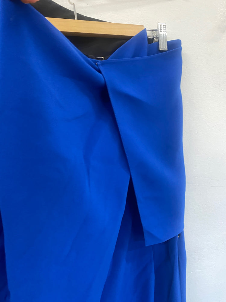 Fabulous Roland Mouret Draped corset Jumpsuit Uk14 Blue GM143