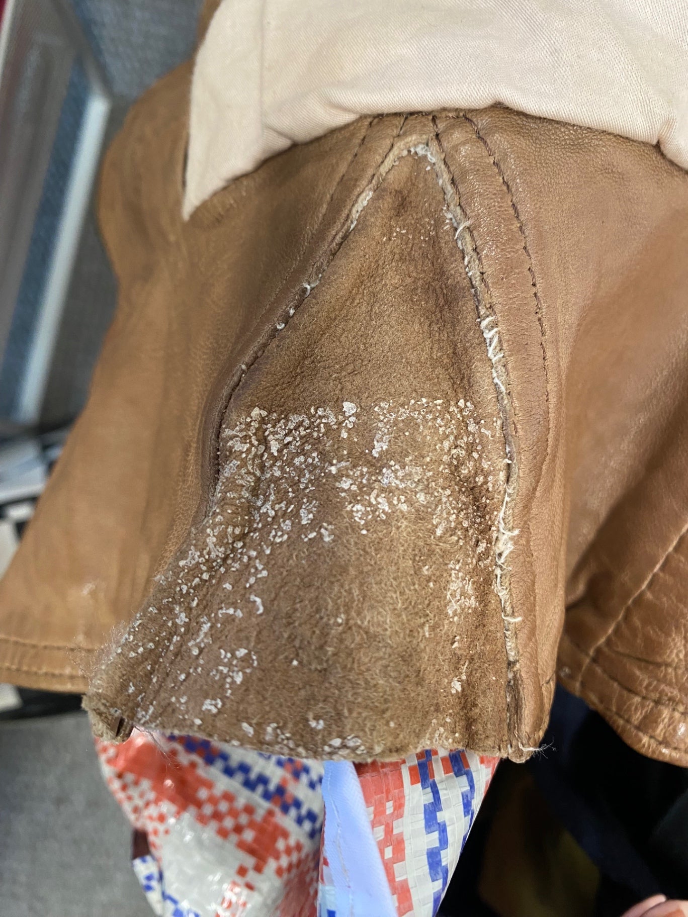 Fabulous OAKWOOD nappa Leather Jacket UK L Tan y2k GM143