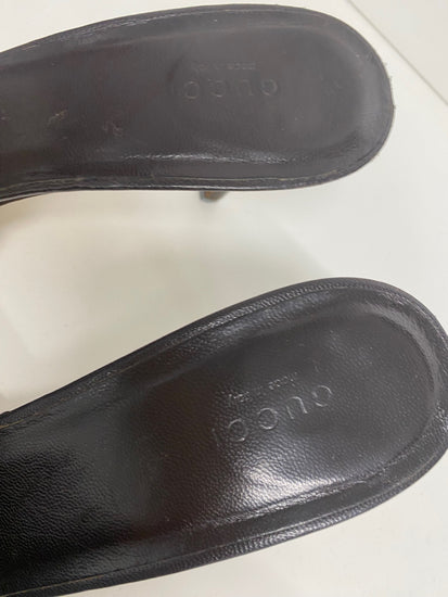 Fabulous Vintage Y2K Gucci Monogram Kitten heels Uk7.5 GM143