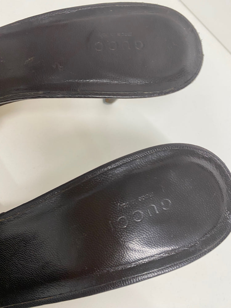 Fabulous Vintage Y2K Gucci Monogram Kitten heels Uk7.5 GM143