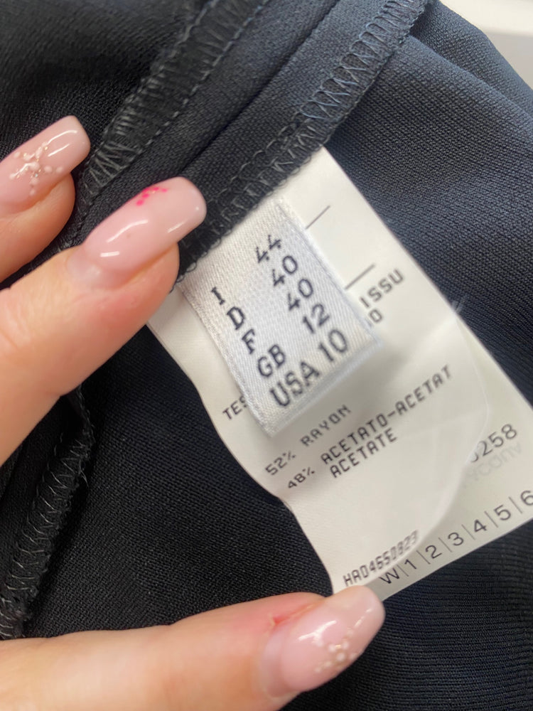 Fabulous Moschino Dress y2k 90s 1998 UK 12 Black beaded strap GM143