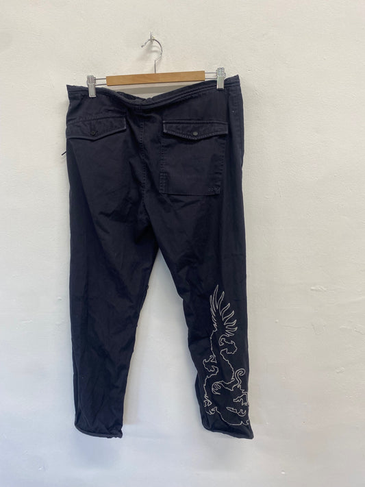 Fabulous Maharishi dragon y2k snopants UK L Black GM143
