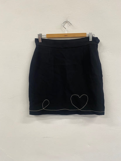 Fabulous Vintage Y2K  Moschino Chic & Cheap Mini Skirt Uk14 Black 