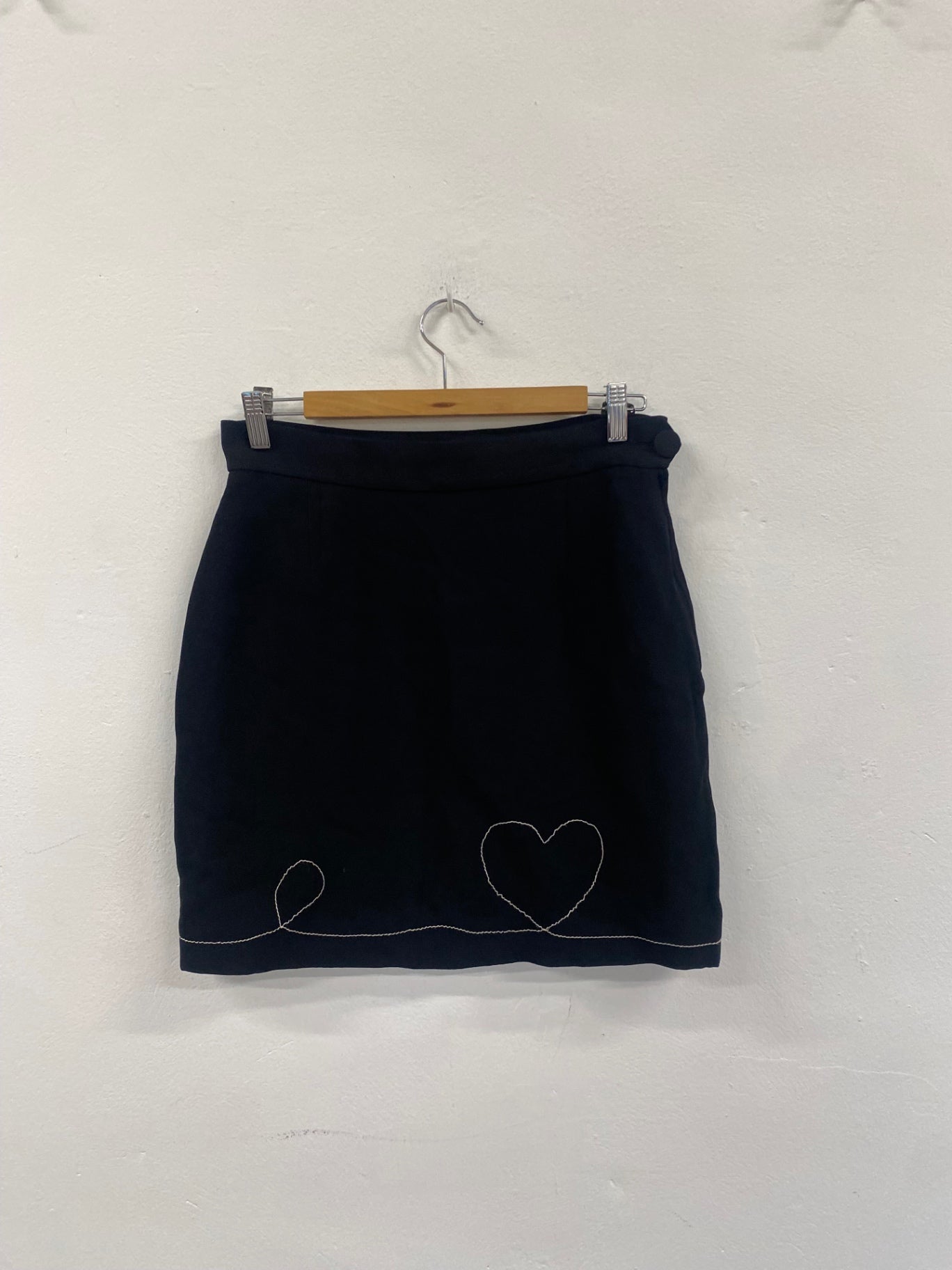 Fabulous Vintage Y2K  Moschino Chic & Cheap Mini Skirt Uk14 Black 