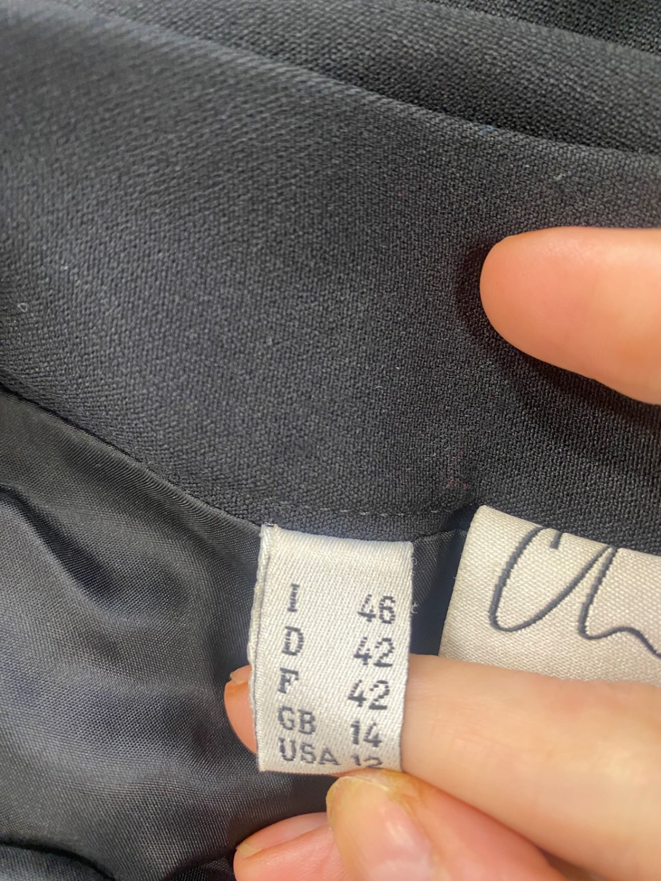 Fabulous Vintage Y2K  Moschino Chic & Cheap Mini Skirt Uk14 Black 