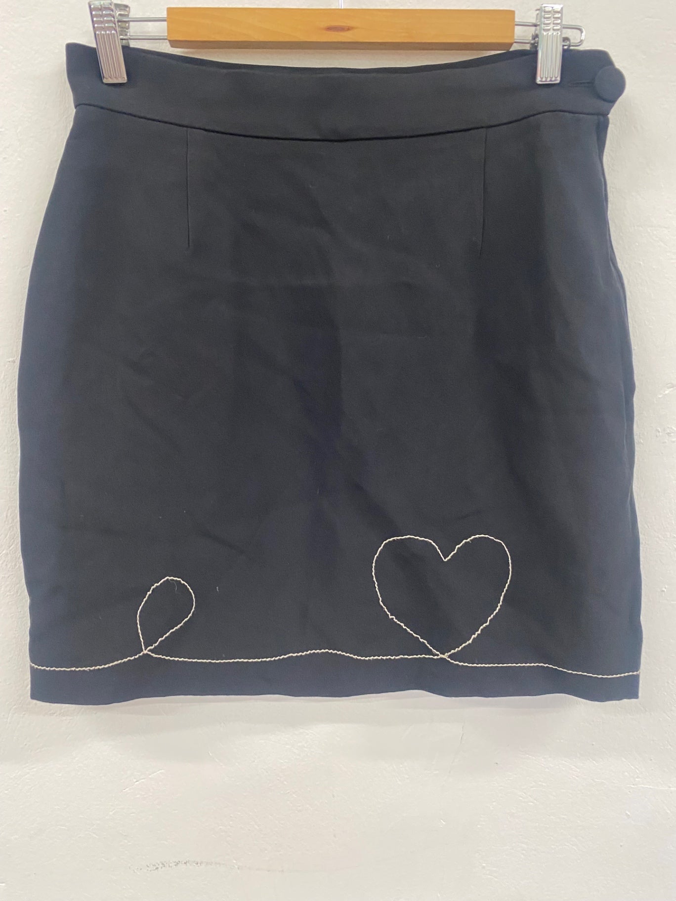 Fabulous Vintage Y2K  Moschino Chic & Cheap Mini Skirt Uk14 Black 