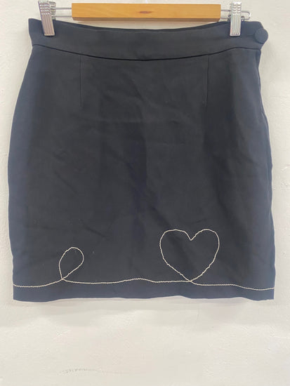 Fabulous Vintage Y2K  Moschino Chic & Cheap Mini Skirt Uk14 Black 