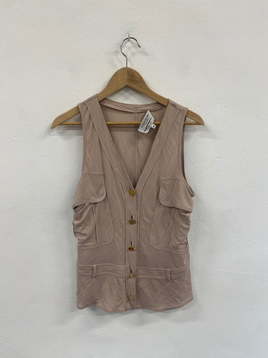 Fabulous Rare Vintage 2003 Yves Saint Laurent Top UkM Beige Tom Ford era GM143