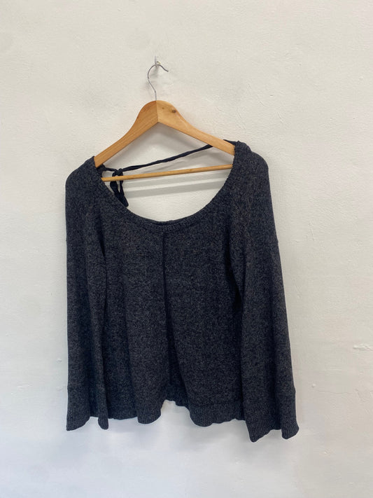 Fabulous Saturday Sunday Anthropologie Sweater UK 6-8 Dark Grey ZB458